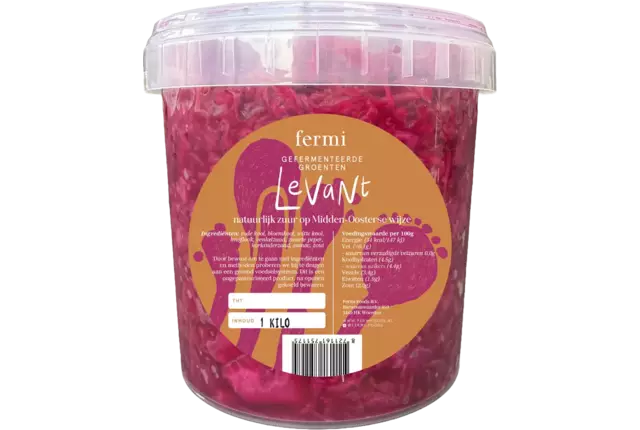 Gefermenteerde groenten levant pot 1kg kist 10 stuks